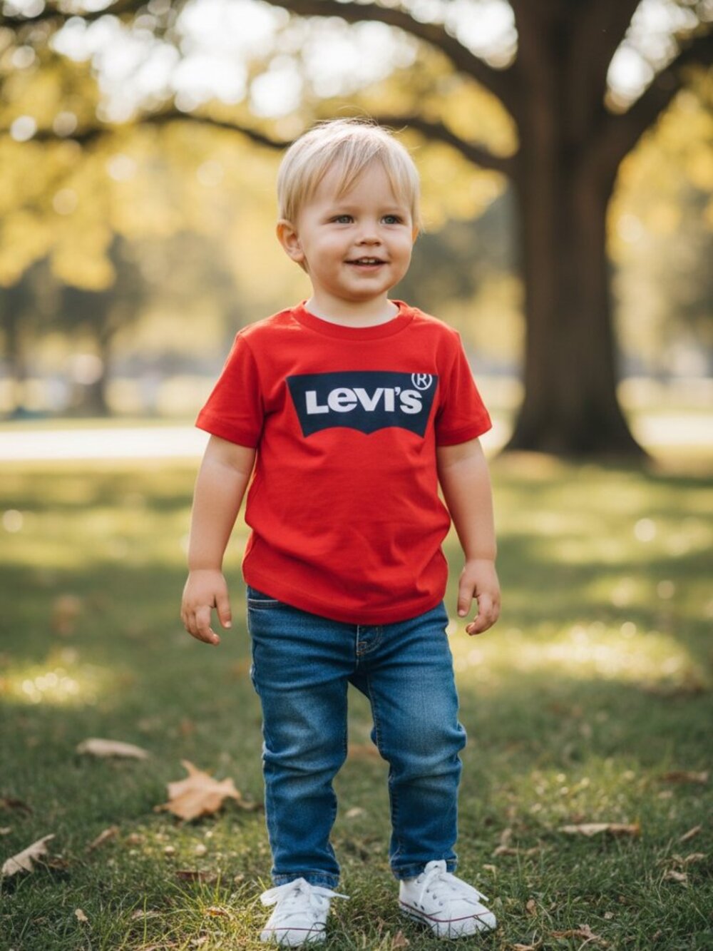 Levi's Red Batwing Logo Graphic Tee | Toddler Boys 3T